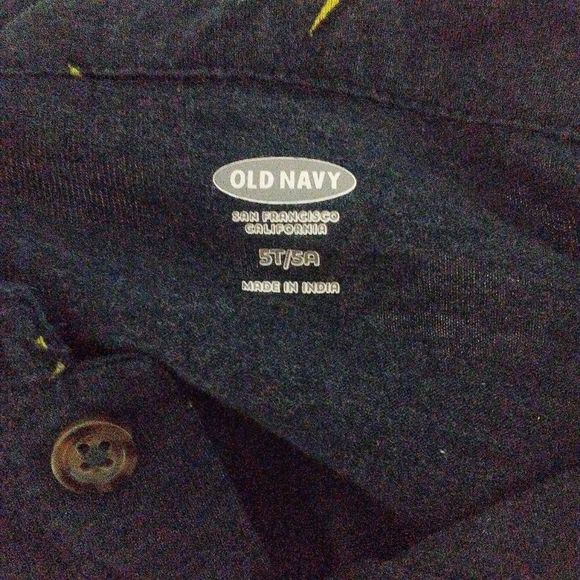 Old Navy Thunder Print Long sleeve Collar T-shirt - Picture 3 of 4